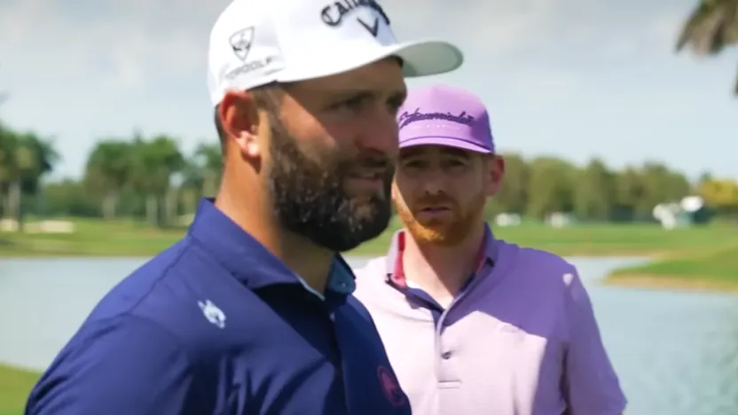 Watch: Jon Rahm on Andrew Santino's 'No Bad Lies'